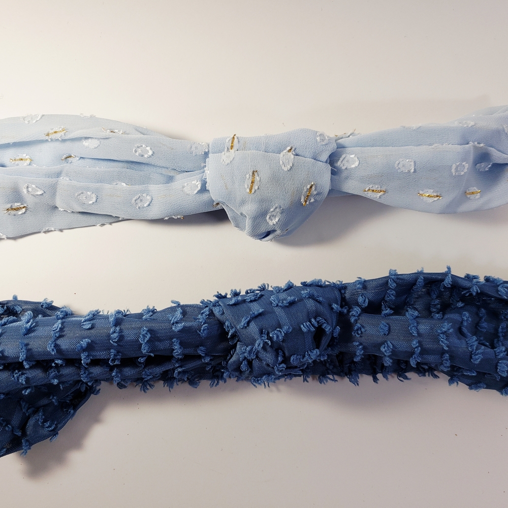 Stylish Blue and Light Blue Hair Accessories Headbands Set